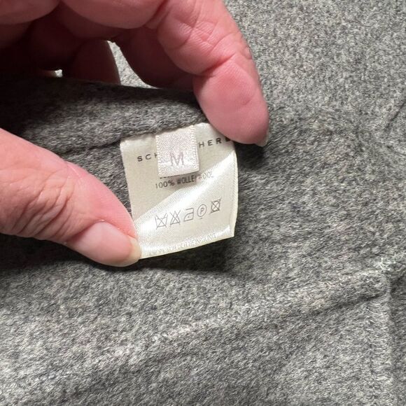 Vintage SCHUMACHER Grey Wool Crop Jacket Womens Sz M - Picture 9 of 10